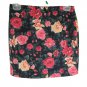 Forever 21 Women's Mini Skirts Floral Pink Roses Stretch Size Medium