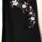 B Moss Women's Skirt Embroidered Stretch High Low  Floral Size 4