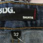 BDG Women's Jean Shortie Shorts Size 32 Booties Shorts Blue Cuffed