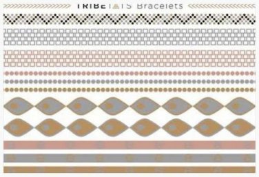 Tribe Tats Metallic Luxe Metallic Body Art Bracelets