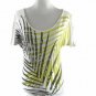 Dynamite Women's Shirt Blouse Size XS Gray Yellow White