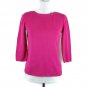 Designers Original Women's Sweater 3/4 Sleeves Size Small Pink