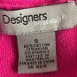 Designers Original Women's Sweater 3/4 Sleeves Size Small Pink