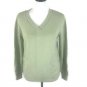 Karen Scott Women's Sweater Cotton V Neck Long Sleeve Size Small Green
