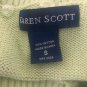 Karen Scott Women's Sweater Cotton V Neck Long Sleeve Size Small Green