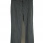 BCX Women's Dress Pants Pinstripe Cambridge Flat Front Back Pockets Size 9 Gray