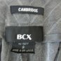 BCX Women's Dress Pants Pinstripe Cambridge Flat Front Back Pockets Size 9 Gray