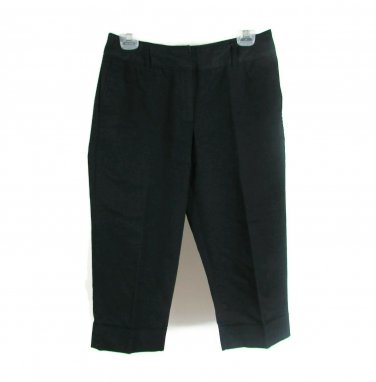 Kenar Women's Capri Pants Career Casual Cuffed Size 8 Black