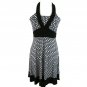 Disorderly Kids Dress Size 10 Polka Dots Halter Top Dress Black White