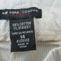 New York & Company Stretch Women's Dress Pants Pin Striped Size 14 Average