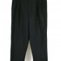 Eddie Domani Men's Wool Blend Dress Pants Pleated Front Size 33/29 1/2 Black