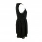 Esley Women's Dress Size Med Lined Lace Overlay Polka Dots Black