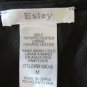 Esley Women's Dress Size Med Lined Lace Overlay Polka Dots Black