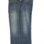 American Eagle Women's Jeans Slim Boot Stretch Distressed Size 6 Short Blue