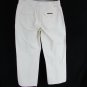 Dkny Women's Pants Cropped Capri Cotton Casual Off White Stone Size 4