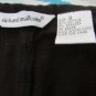Richard Malcolm Women's Cropped Pants Side Zipper Shoes Size 8 Black