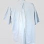 Jean Chatel Paris Men's Dress Shirt Two Ply Button Up Shirt 17/43 Blue White