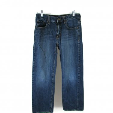 Old Navy Men's Jeans Cotton Loose Fit Dark Wash Size 30W x 29.5L Blue