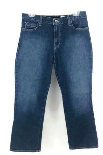 Eddie Bauer Women's Jeans Natural Fit Straight Med Wash Blue Size 12P
