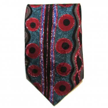 Desert Designs Jimmy Pike Red Dot  Men's Neck Tie Silk Abstract BOGO 50% Off