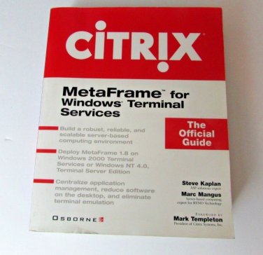 Citrix MetaFrame for Windows Terminal Services Paperback