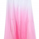 30D Chiffon Sheer Gauze Ombre Gradient Fabric Tissue Dress Material Cloth DIY - Rose Red