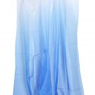 30D Chiffon Sheer Gauze Ombre Gradient Fabric Tissue Dress Material Cloth DIY - Deep Blue