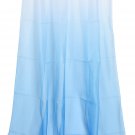 30D Chiffon Sheer Gauze Ombre Gradient Fabric Tissue Dress Material Cloth DIY - Lake Blue