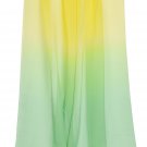 30D Chiffon Sheer Gauze Ombre Gradient Fabric Tissue Dress Material Cloth DIY - Yellow