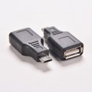Portable Network USB 2.0 A Female to Micro USB B 5 Pin Male Cable Hub Adapter RS