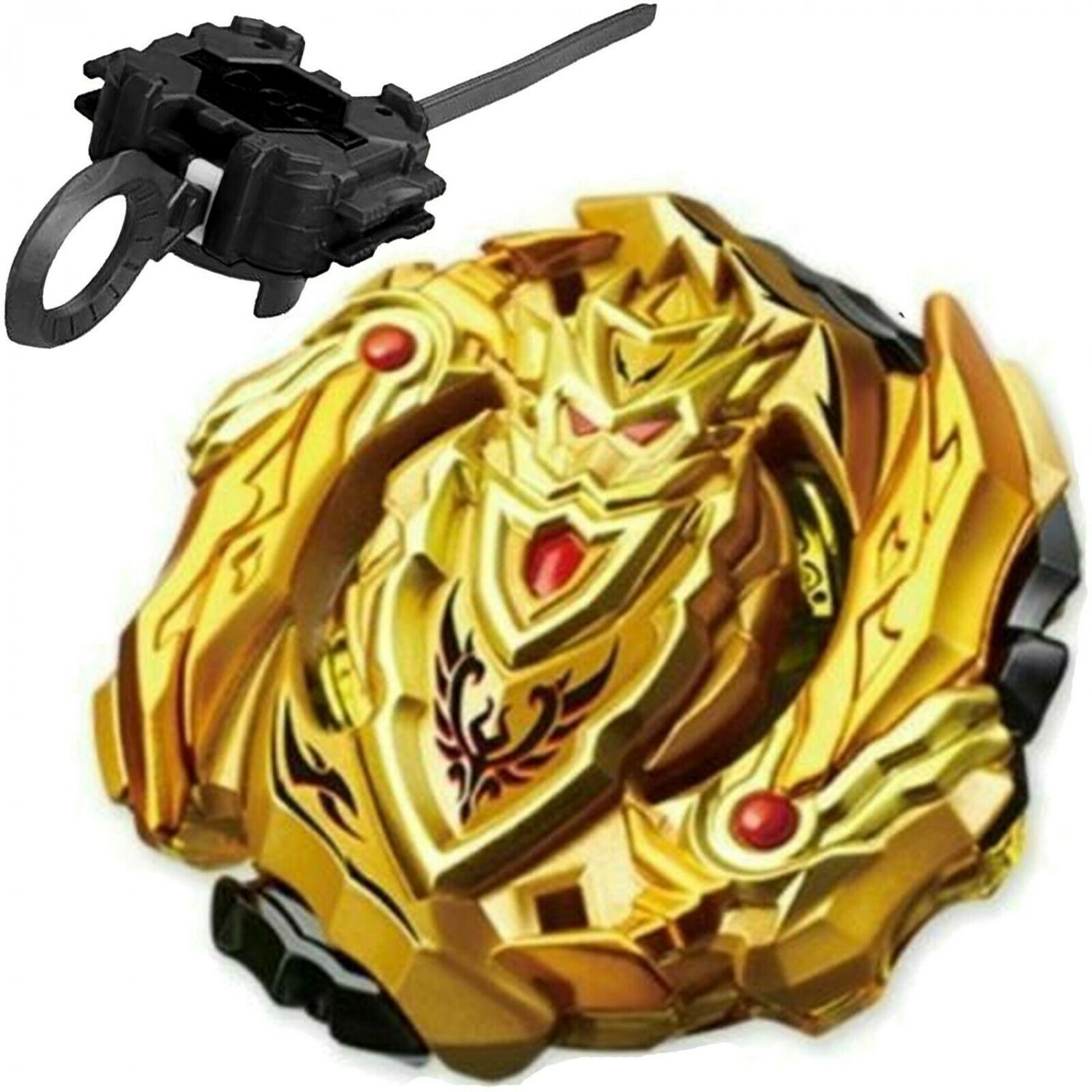 UNA Rare GOLD Turbo Beyblade Cho-Z Achilles Burst STARTER w/ Launcher