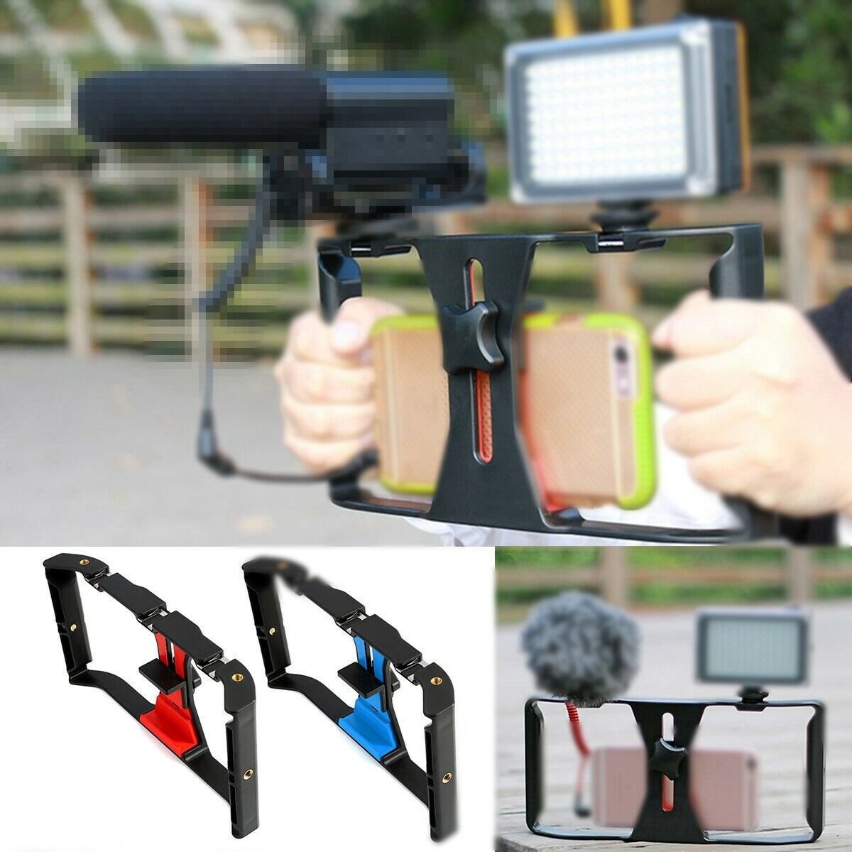 Una Smartphone Stabilizer Video Rig Filmmaking Recording Vlog Case ...