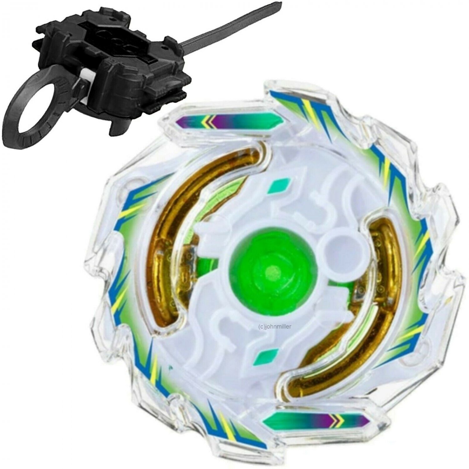 USA SELLER B-22 Unicorn / Unicrest Ring Defense Burst Beyblade Starter ...