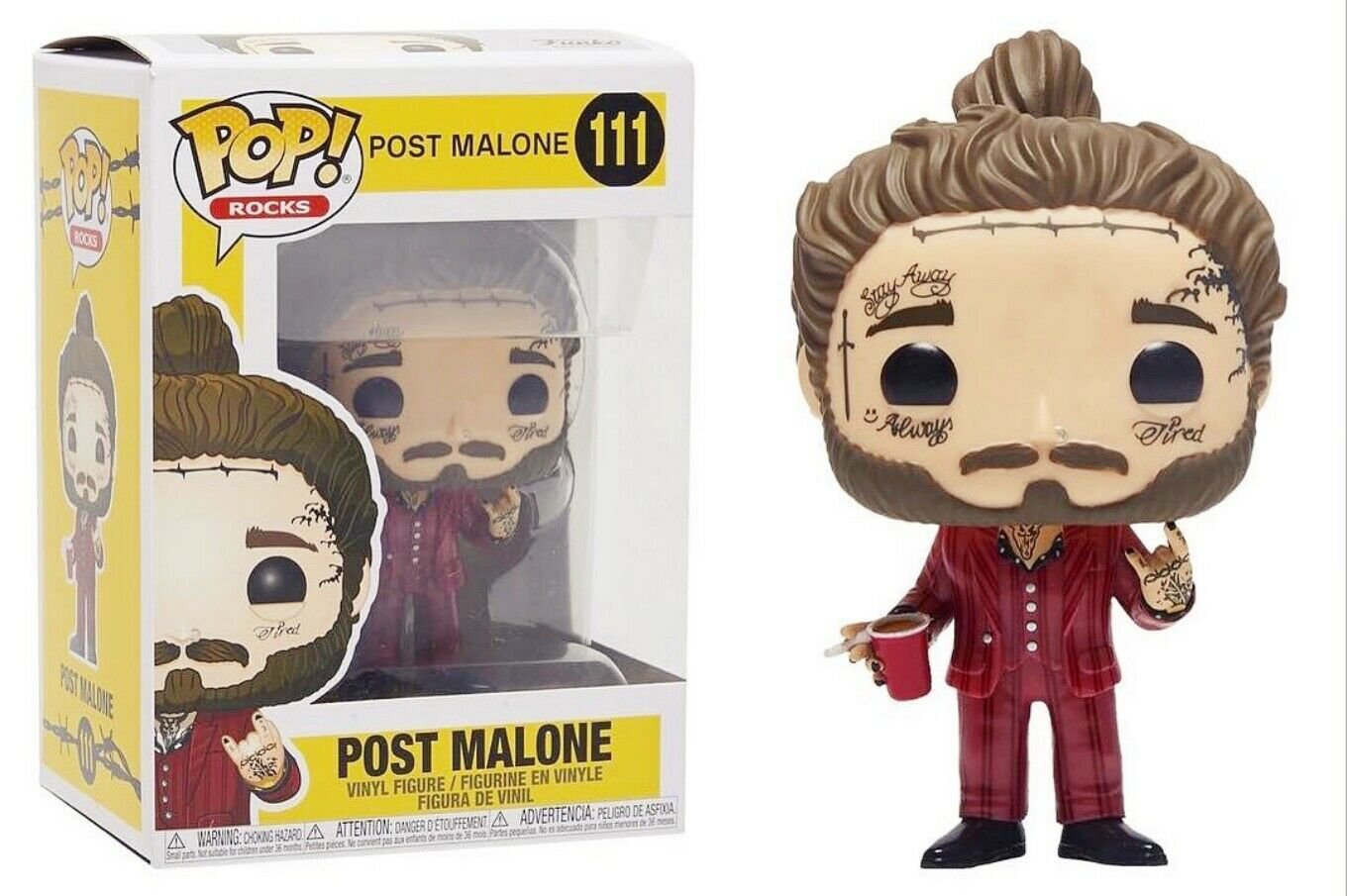 HOT SELLER Funko Pop Rocks: Post Malone - Post Malone Vinyl Figure Item