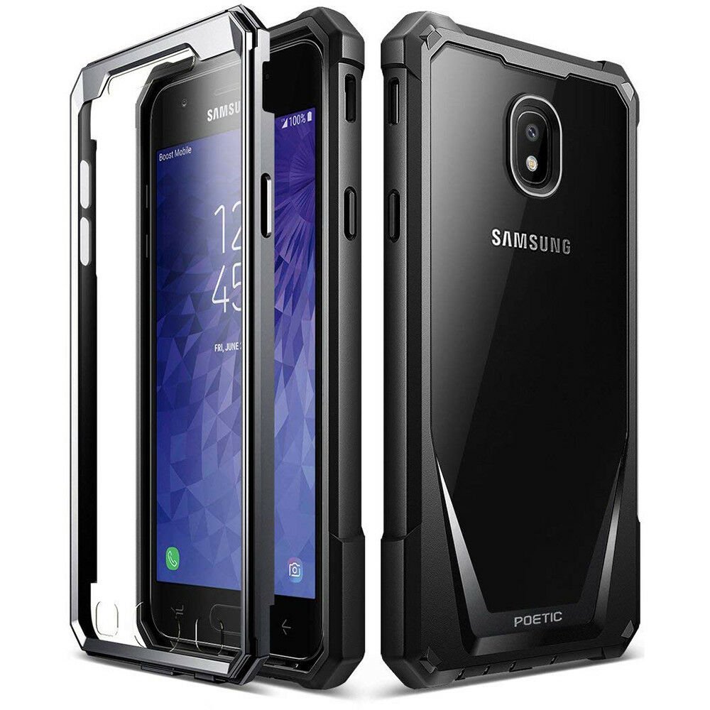HOT SELLER Samsung Galaxy J3 2018 Case | Poetic Full-Body Hybrid Bumper Protector Cover #Black