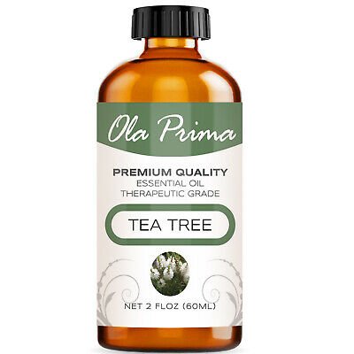 UNA SELLER 2oz Tea Tree Essential Oil - Multiple Sizes - 100% Pure - Amber Bottle