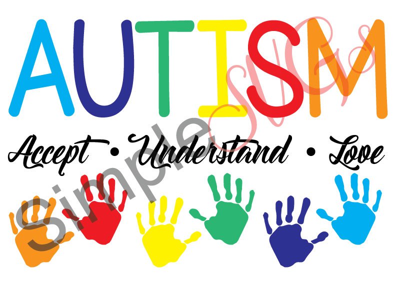 Autism: Accept, Understand, Love Cut File