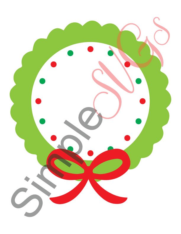 Christmas Wreath Cut File