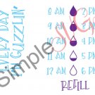 Every Day I'm Guzzlin' Water Tracker Cut File