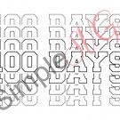 100 Days (Outline) Cut File