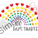 100 Days Smarter (Rainbow) Cut File