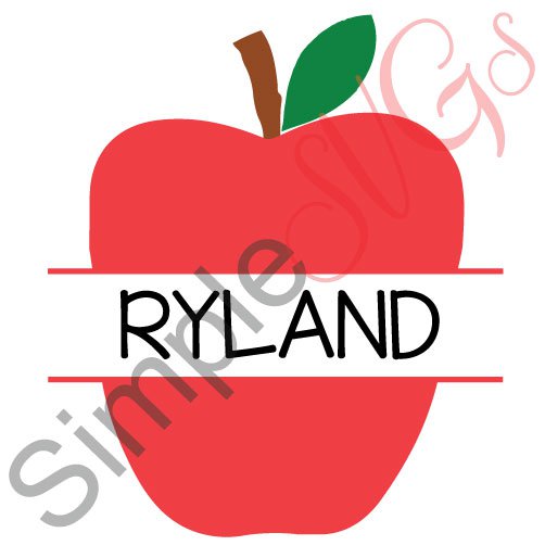 Apple Name Cut File