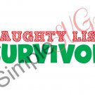 Naughty List Survivor Cut File