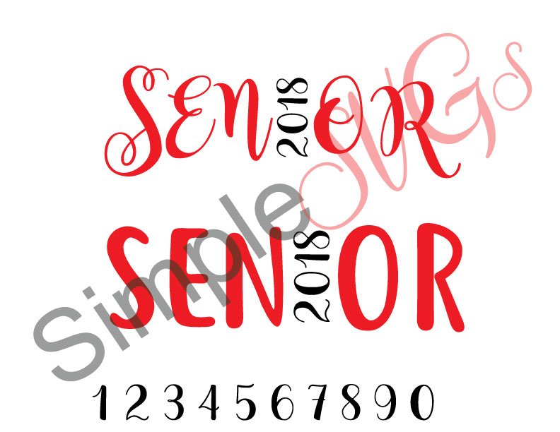 Senior With Year Cut File