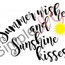 Summer Wishes & Sunshine Kisses Cut File