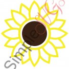 Sunflower Decal Cut File