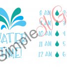 Water Time Water Tracker Cut File