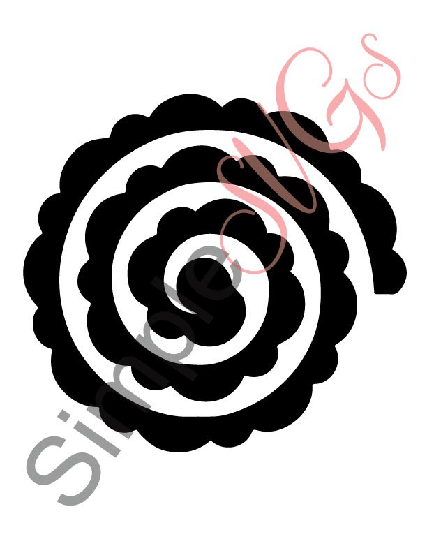 Rolled Flower Cut File