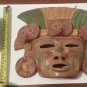 Mayan Aztec Terra Cotta Clay Mask Birds Wall Face Mask