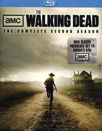 The Walking Dead: The Complete Second Season (Blu-ray Disc, 2012, 4-Disc Set) VERY GOOD